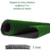 Prato Sintetico 7 Mm Erba Finta Artificiale Calpestabile Tappeto Verde Atossica Larghezza 1 Metro
