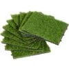 Outsunny Prato Sintetico Per Giardino Set Di 10pz 30x30cm Verde Scuro