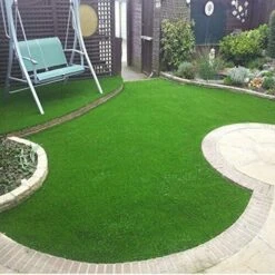 Prato Sintetico 7 Mm Manto Erboso Finta Erba Per Giardino Tappeto Erboso Esterno – 1x5 M -Negozio al dettaglio Evergreen 50338968 5