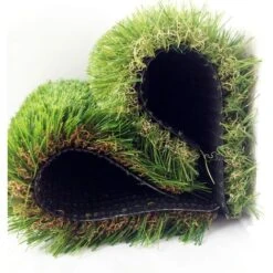 Prato Sintetico Manto Erboso Erba Finta Realistica Giardino 4 Sfumature Di Colore Tappeto Erboso Sintetico Anti UV Atossico Drenante Ideale Per Piscina Terrazzo Aree Giochi Viali (Kit Campione) -Negozio al dettaglio Evergreen 53540625 5