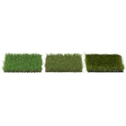 Erba Sintetica 3 Campioni 20 X 17 Cm Altezza 20 - 30 Mm Resistente Ai Raggi UV -Negozio al dettaglio Evergreen 65847304 3