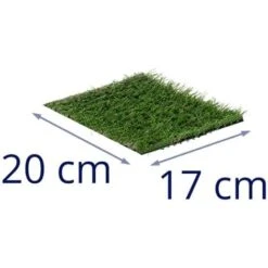 Erba Sintetica 3 Campioni 20 X 17 Cm Altezza 20 - 30 Mm Resistente Ai Raggi UV -Negozio al dettaglio Evergreen 65847304 4