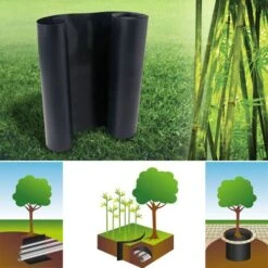 Barriera Antiradice Di Bambù 5m 800gr Antirizomi H.60 Cm