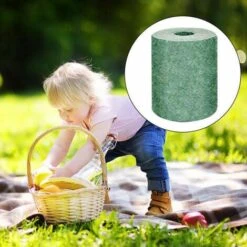 Tappetino Per Semi Di Erba Biodegradabile Stuoia Di Paglia Fertilizzante Giardino Picnic Prato Cortile Piantagione Non Coltivare Semi, Green-10m -Negozio al dettaglio Evergreen 89824215 5