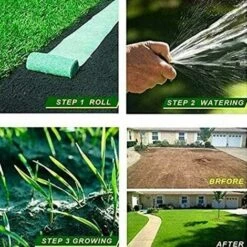 Rotolo Di Tappetino Per Semi Di Erba, Tappetino Per Piante Erbacee Biodegradabile Da 10 Piedi, Tappetino Per Semi Di Erba Fertilizzante Giardino Picnic Giardinaggio Tappetino Per Piantare Prato 20 × 3 -Negozio al dettaglio Evergreen 91729961 3