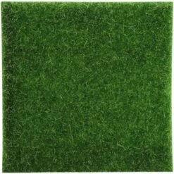 Tappetino In Erba Sintetica Per Prato Artificiale Realistico, Paesaggio Per Prato Da Giardino Per Esterni Interni Per Animali Domestici, Tappetino In Erba Finta Con Foro Di Drenaggio 10 PZ
