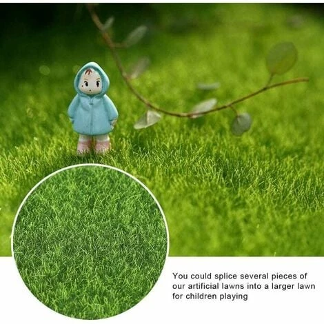 Tappetino In Erba Sintetica Per Prato Artificiale Realistico, Paesaggio Per Prato Da Giardino Per Esterni Interni Per Animali Domestici, Tappetino In Erba Finta Con Foro Di Drenaggio 10 PZ 3 Tappetino In Erba Sintetica Per Prato Artificiale Realistico, Paesaggio Per Prato Da Giardino Per Esterni Interni Per Animali Domestici, Tappetino In Erba Finta Con Foro Di Drenaggio 10 PZ - immagine 3